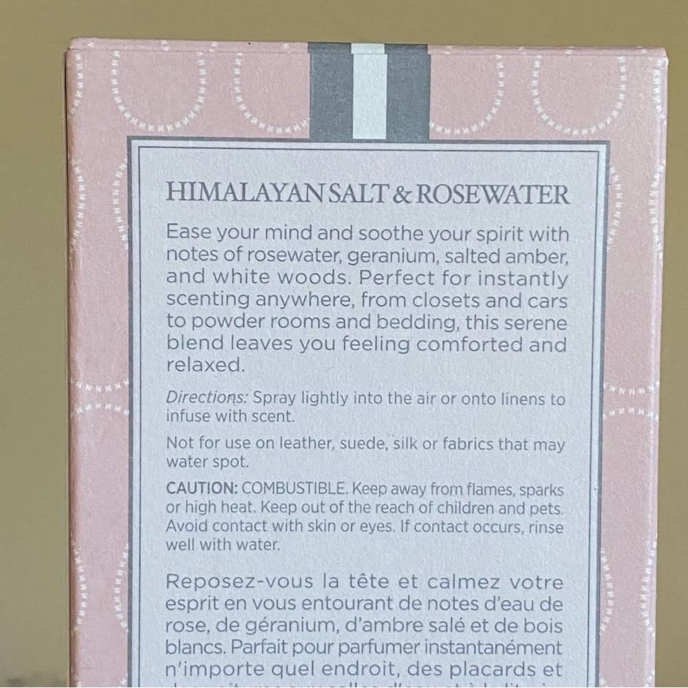 Nest New York Wellness Himalayan Salt & Rosewater Room & Linen Spray NIB - Picture 6 of 7